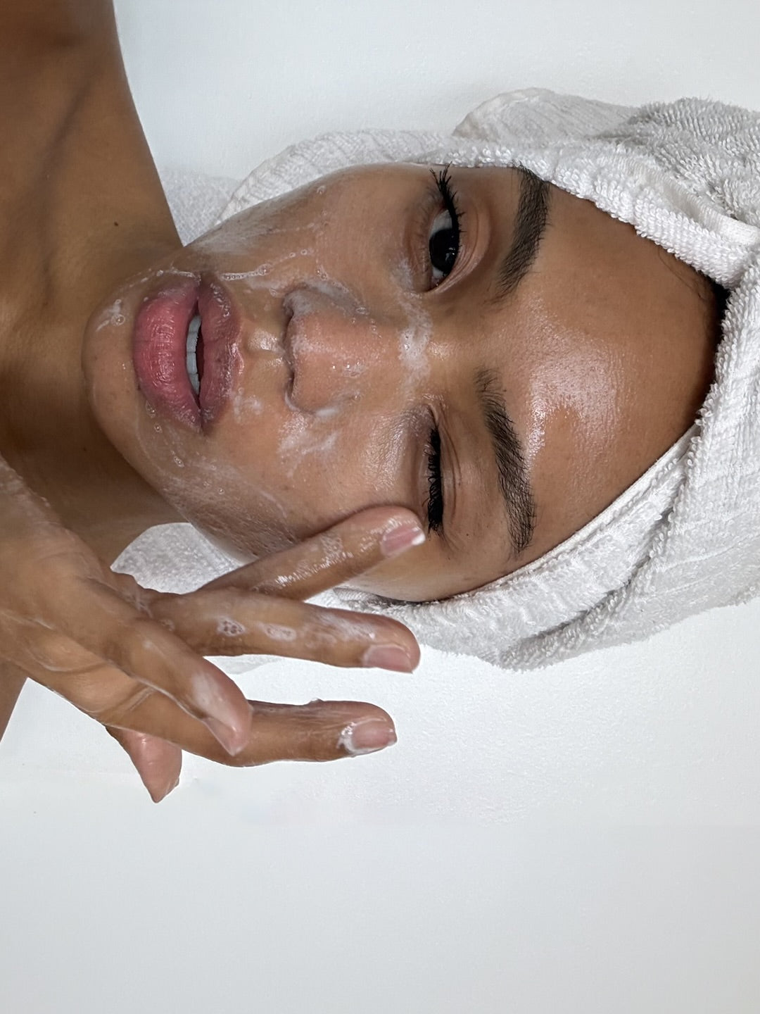 Instagram post with the caption: a different type of clean. @naia.kai uses Pore Power for a deep ...